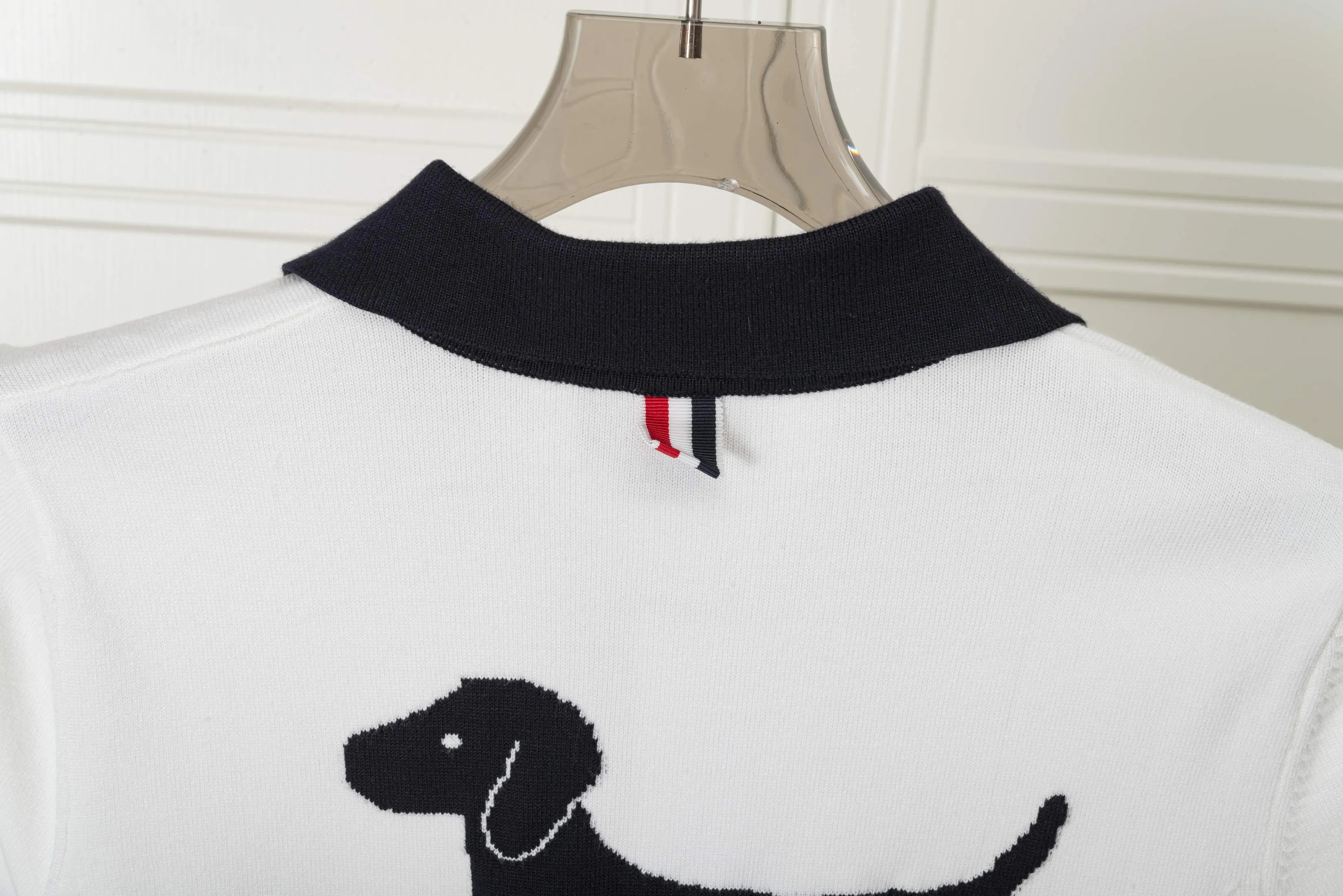 𝑻𝒉𝒐𝒎 𝑩𝒓𝒐𝒘𝒏𝒆 POLO Thom Browne POLO Classic Breathable Quality + Size：0/1/2 ：White/Navy Blue/Gray